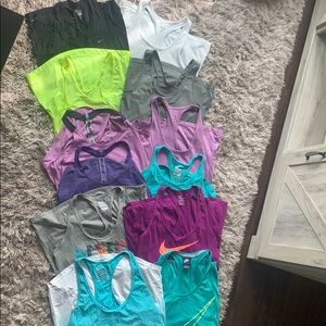 Lot of 14 NIKE tank tops